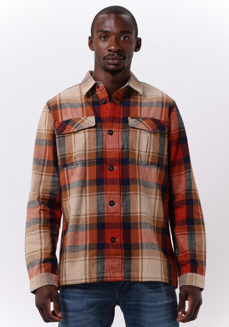 Braune PME LEGEND Casual-Oberhemd LONG SLEEVE SHIRT CTN YD SLUB CHECK - large