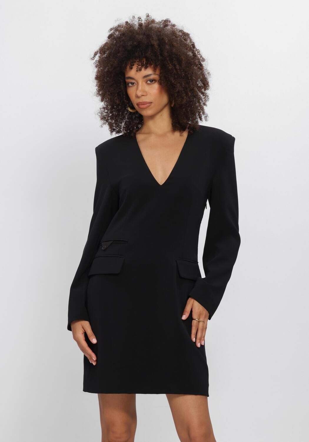 Schwarze DANTE6 Minikleid AVRIL BLAZER DRESS - large