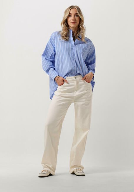 Weiße NEO NOIR Wide jeans SIMONA D PANTS - large