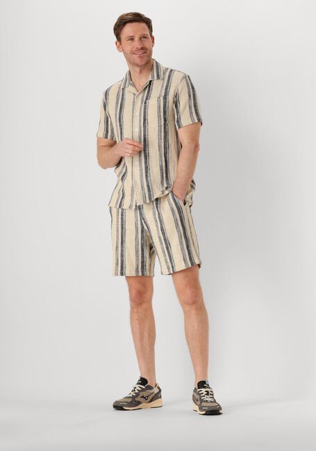 Beige ANERKJENDT Casual-Oberhemd AKLEON STRUCTURE S/S SHIRT - large
