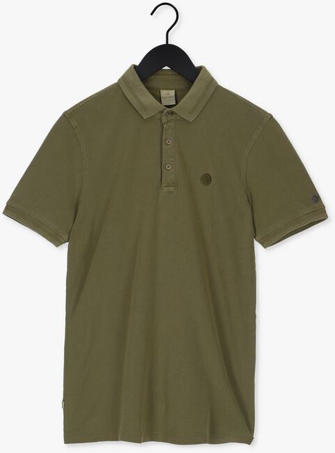 Olive CAST IRON Polo-Shirt SHORT SLEEVE POLO COTTON GD PIQUE - large