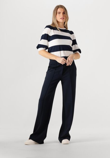 Blaue JANSEN AMSTERDAM Hose HV404 WIDE PANTS - large