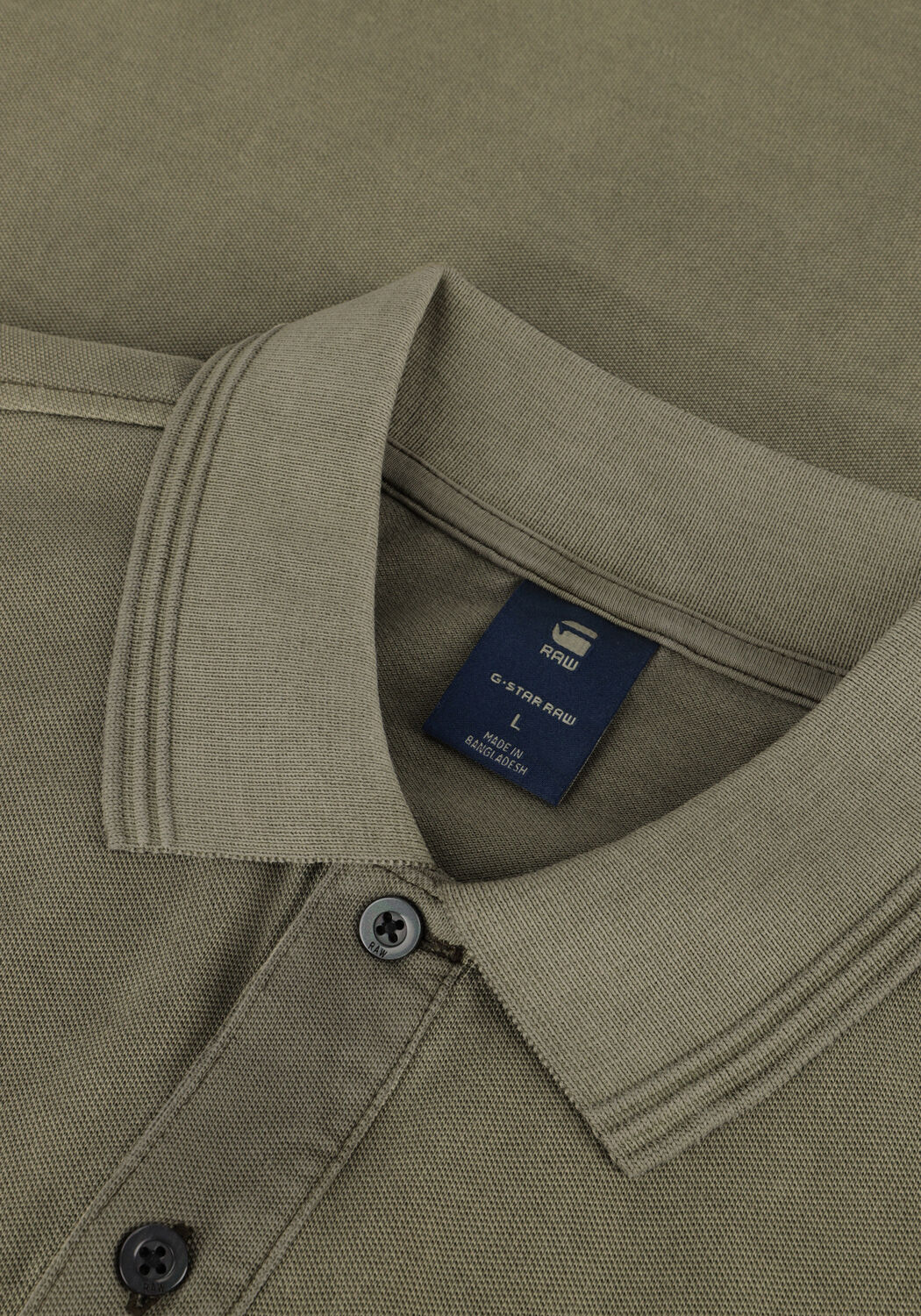 Gr&uuml;ne G-STAR RAW Polo-Shirt DUNDA OVERDYED SLIM POLO S\S - large