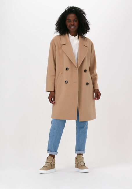 Camelfarbene BY-BAR Mäntel FLORANCE COAT - large