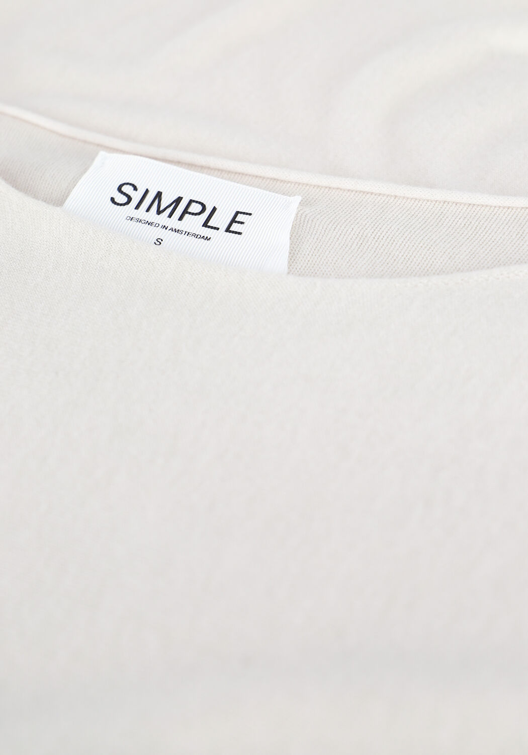 Nicht-gerade weiss SIMPLE Pullover NOEK - large