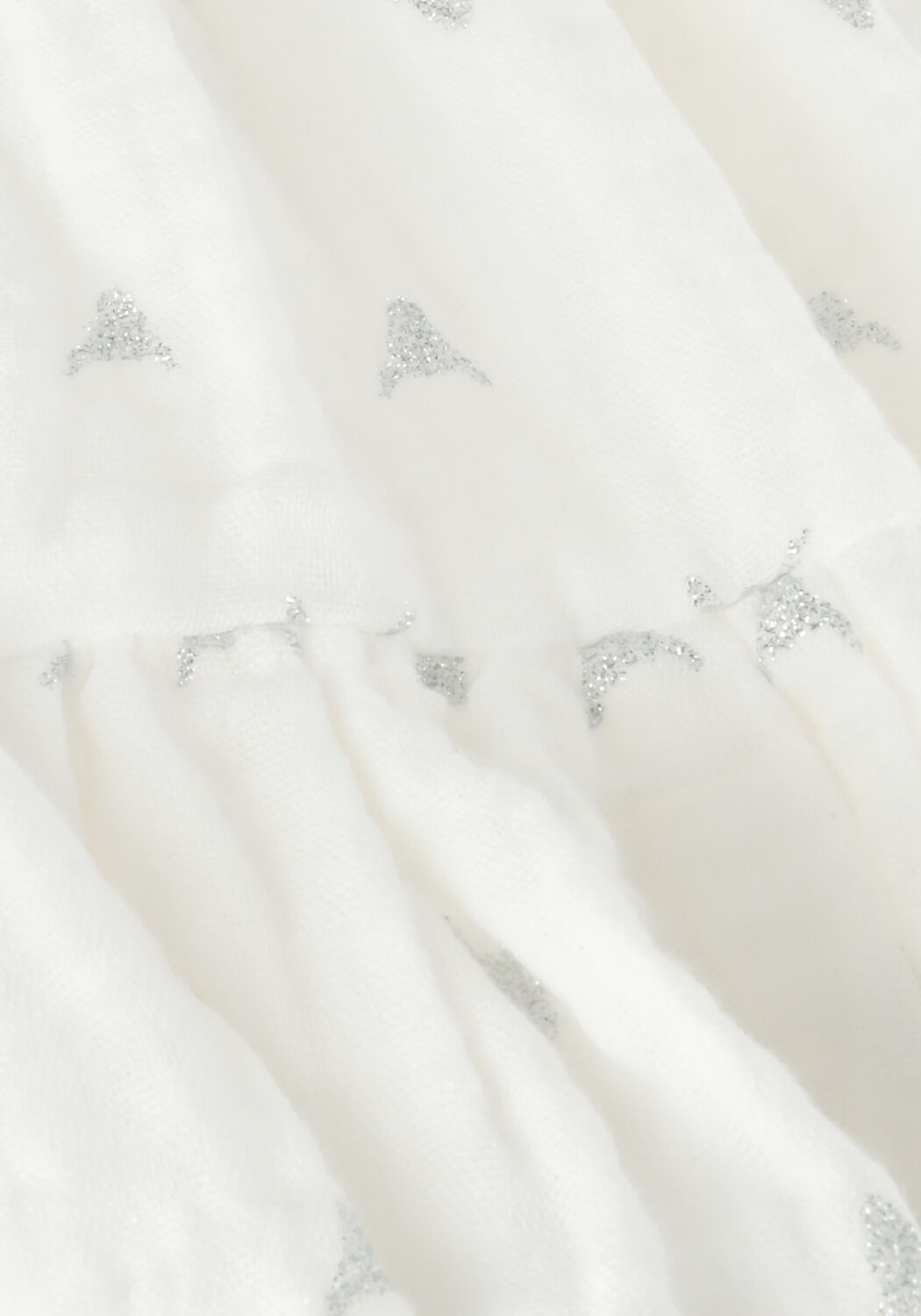 Wei&szlig;e ALIX MINI Minirock WOVEN GLITTER BULL SKIRT - large