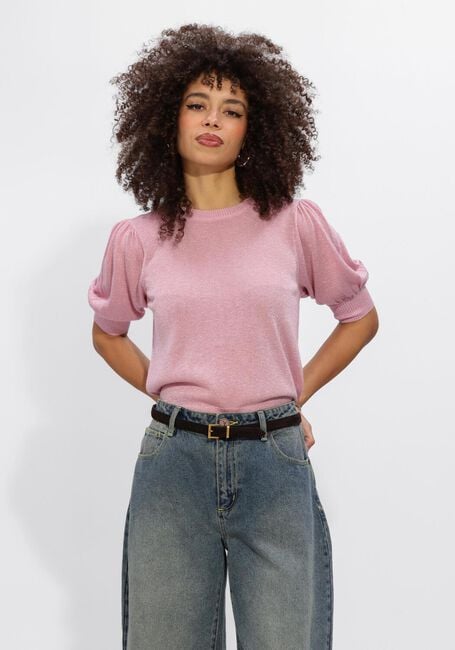 Rosane MINUS Pullover MSLIVA PUFF SLEEVE METALLIC KNIT PULLOVER - large