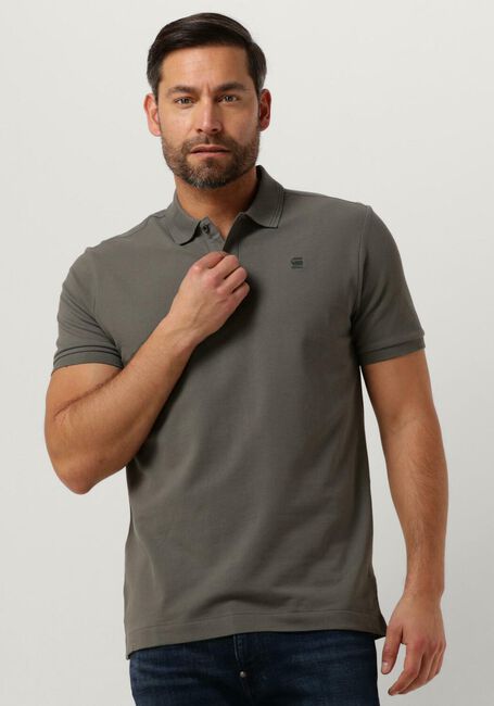 Taupe G-STAR RAW Polo-Shirt DUNDA SLIM POLO S/S - large