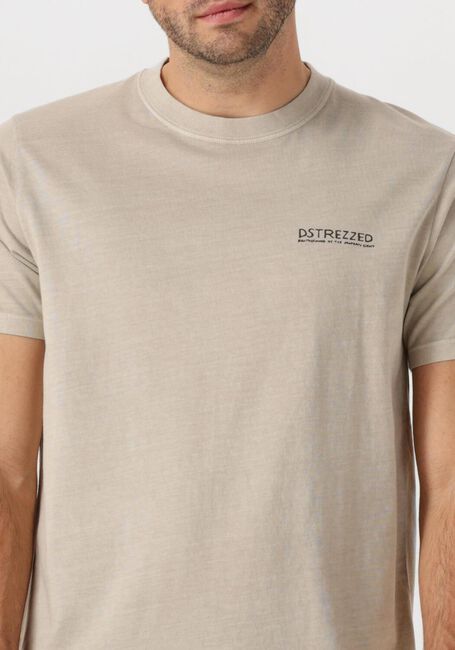 Beige DSTREZZED T-shirt NICKOLAS GRAPHIC TEE - large