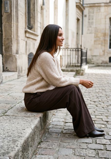 Beige BY-BAR Pullover LUNE PULLOVER - large
