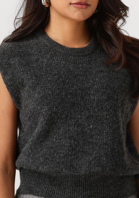 Dunkelgrau ANOTHER LABEL Rollkragenpullover INDRA KNITTED PULL L/S - large