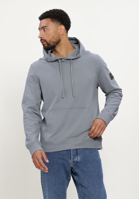 Graue CALVIN KLEIN Pullover LS EU 350TERRY BADGE HOODIE - large