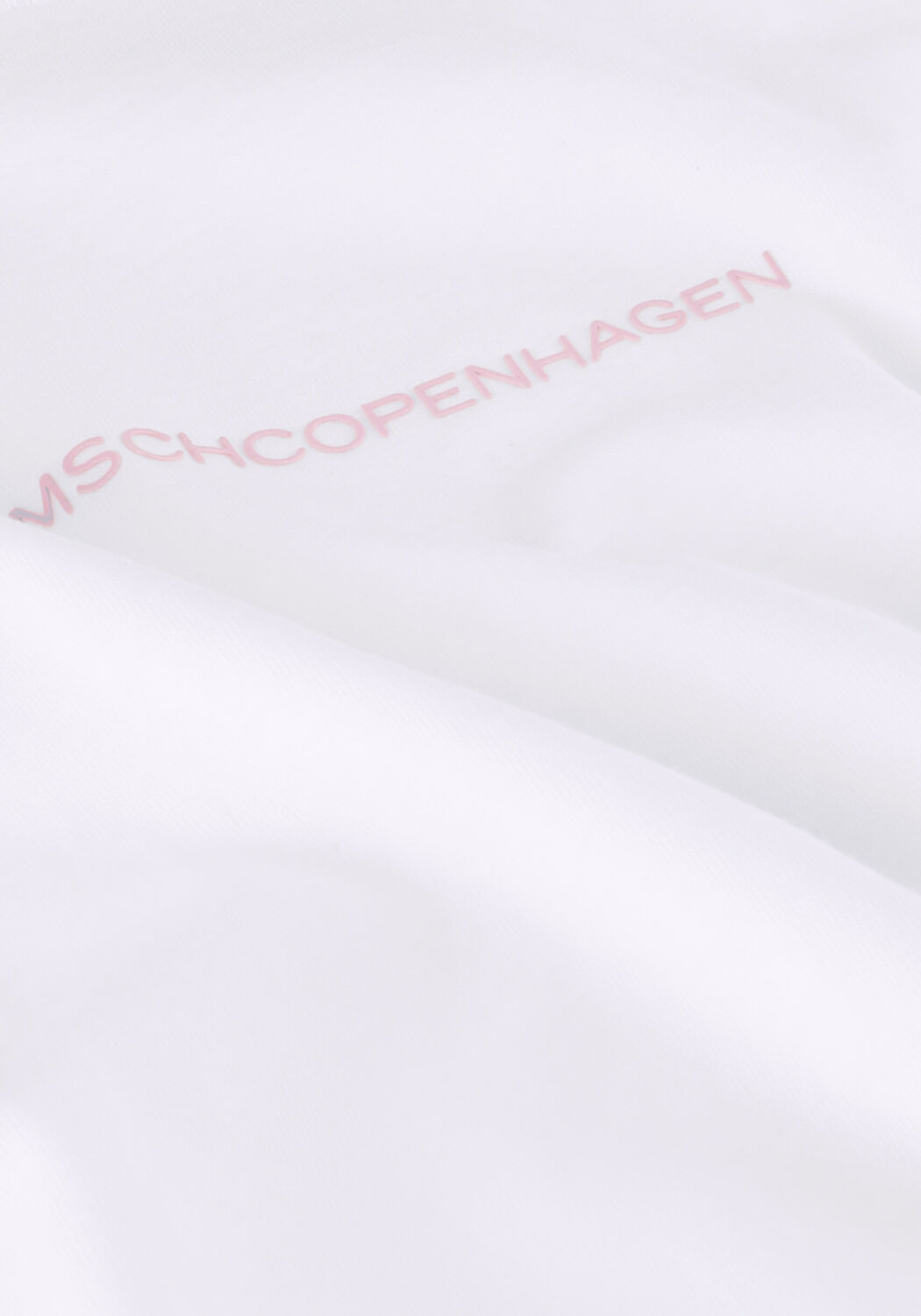 Wei&szlig;e MSCH COPENHAGEN T-shirt TERINA ORGANIC SMALL LOGO TEE - large