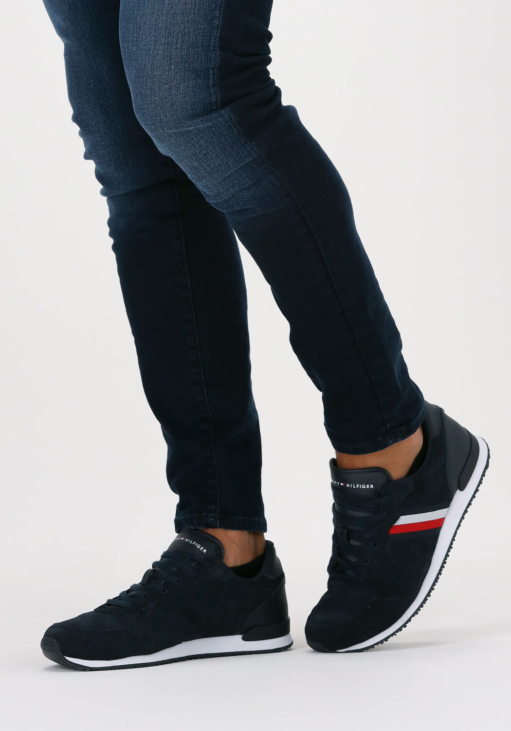 Blaue TOMMY HILFIGER Sneaker Low ICONIC SUEDE - large