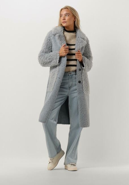 Coat Teddy Mantel Hellblau Mäntel Beaumont Teddymantel Hellblau - Main Image