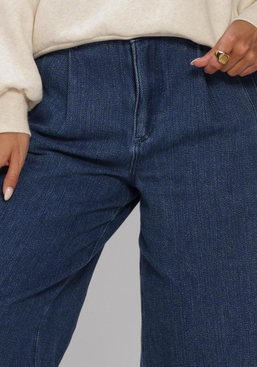Blaue BY-BAR Wide jeans LUX JEANS - large