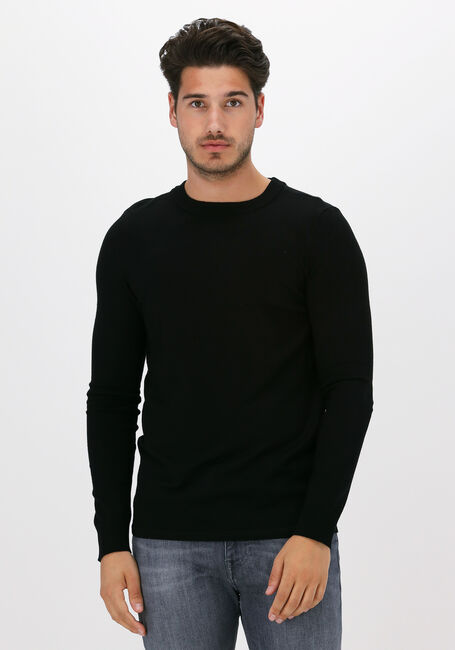 Schwarze PUREWHITE Pullover ESSENTIAL KNIT CREWNECK - large