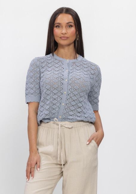 Blaue SELECTED WOMEN Strickjacke SLFSOFIA 2/4 KNIT CARDIGAN - large