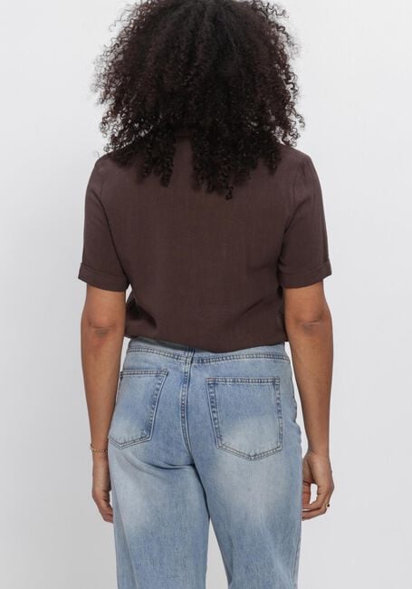 Braune OBJECT Blusen OBJSANNE S/S RE SHIRT - large