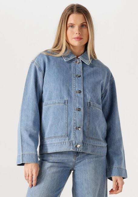 Hellblau OBJECT Jeansjacke OBJROSIE RE L/S OVERSHIRT - large