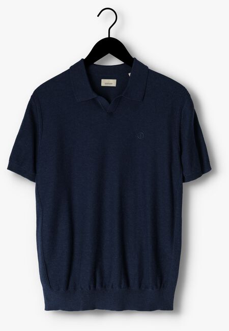 Dunkelblau DSTREZZED Polo-Shirt POLO S/S MELANGE SLUB - large