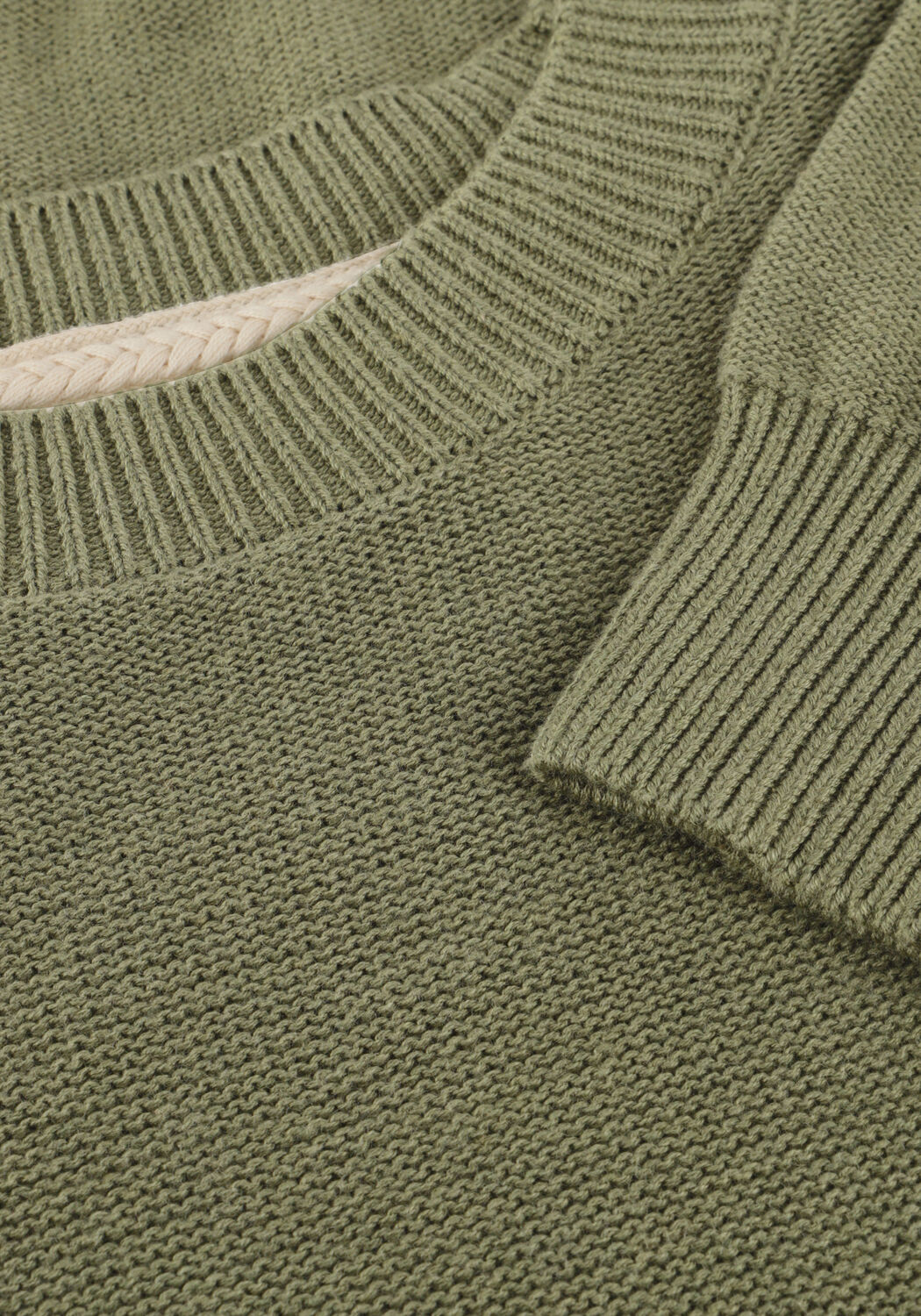 Gr&uuml;ne ANERKJENDT Pullover AKEBBE COTTON/SILK KNIT - large