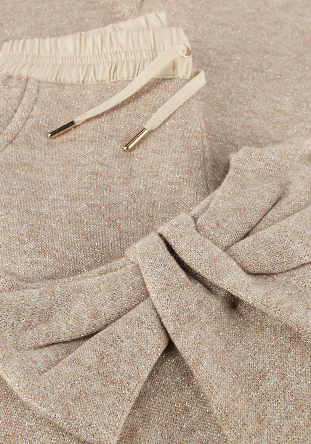 Beige MAYORAL Weite Hose KNIT PANTS SET - large