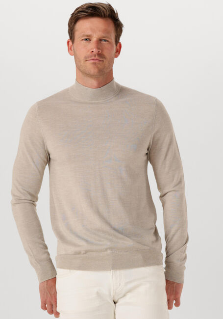 Beige PROFUOMO Rollkragenpullover PULLOVER MOCK NECK MERINO - large