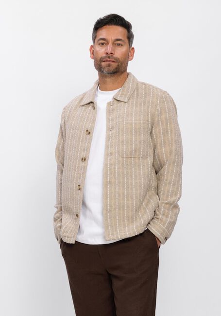 Beige DSTREZZED Overshirts LINO CHECK OVERSHIRT - large