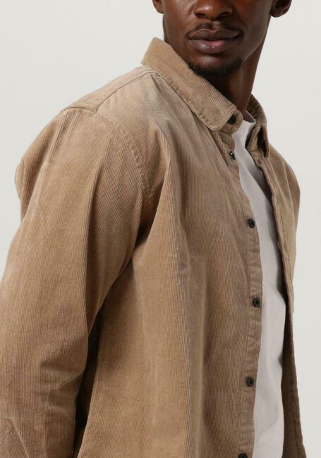 Beige ANERKJENDT Overshirt AKLEIF CORDUROY SHIRT - large