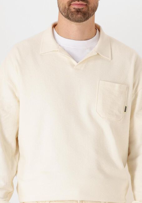 Ecru WOODBIRD Sweatshirt WBLYCH TERRY POLO - large