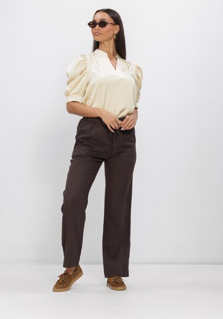 Gelbe NEO NOIR Blusen ROELLA HEAVY SATEEN BLOUSE - large