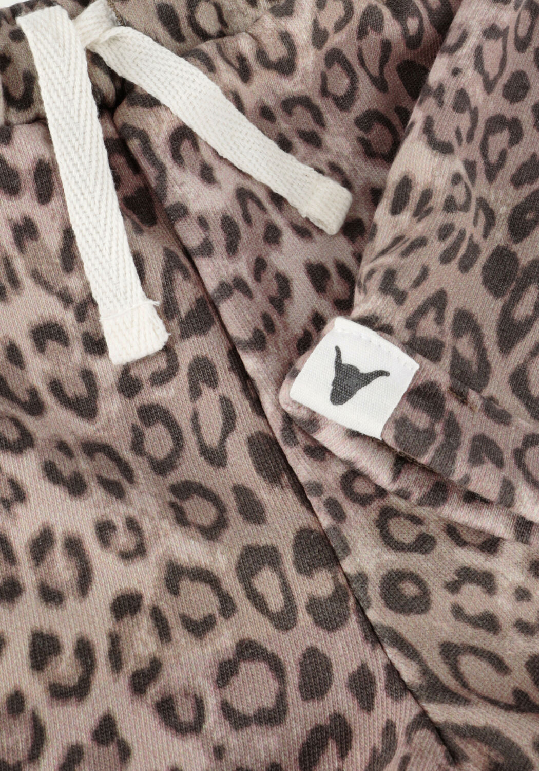 Braune ALIX MINI Hosen KIDS KNITTED ANIMAL SWEAT SHORTS - large