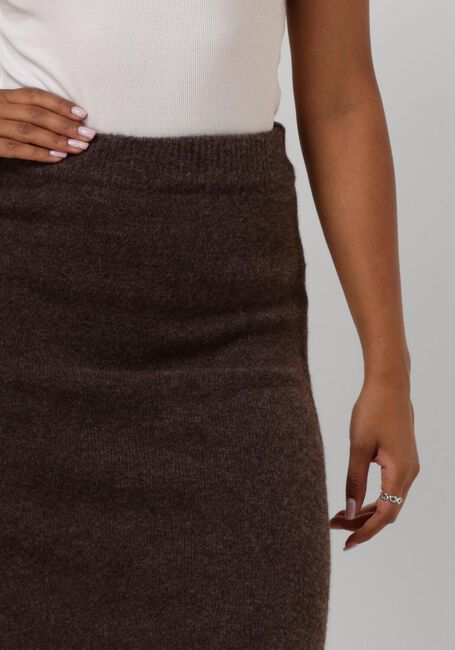 Braune NEO NOIR Midirock ASHANTI KNIT SKIRT - large