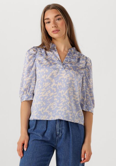 Blaue NEO NOIR Blusen ROELLA GRAPHIC FADE BLOUSE - large