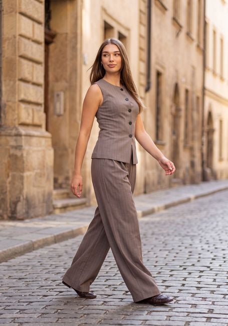 Taupe GRACE & MILA Gilet WAISTCOAT - large