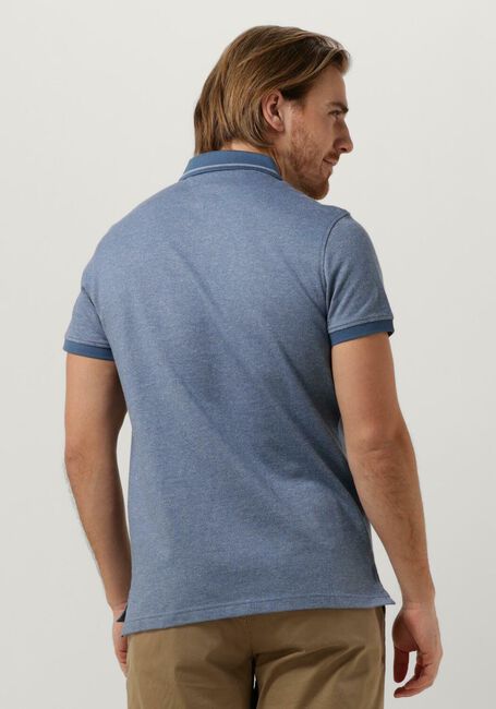 Blaue TOMMY HILFIGER Polo-Shirt PRETWIST MOULINE TIPPED POLO - large