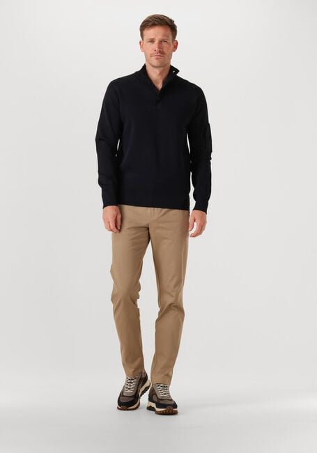 Schwarze GENTI Pullover TURTLE 3 BUTTON LS - large