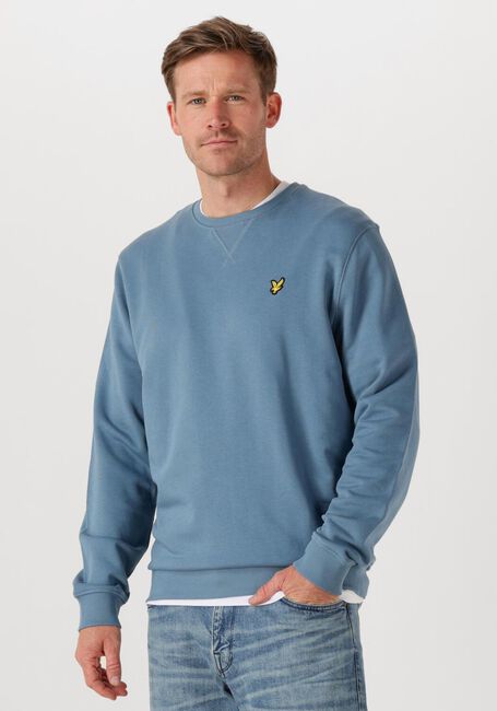 Blaue LYLE & SCOTT Pullover CREW NECK SWEATSHIRT - large