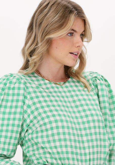Grüne CO'COUTURE Blusen CADIE CHECK BLOUSE - large
