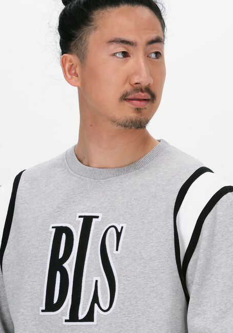Hellgrau BLS HAFNIA Sweatshirt OG LOGO APPLIQUE CREWNECK - large