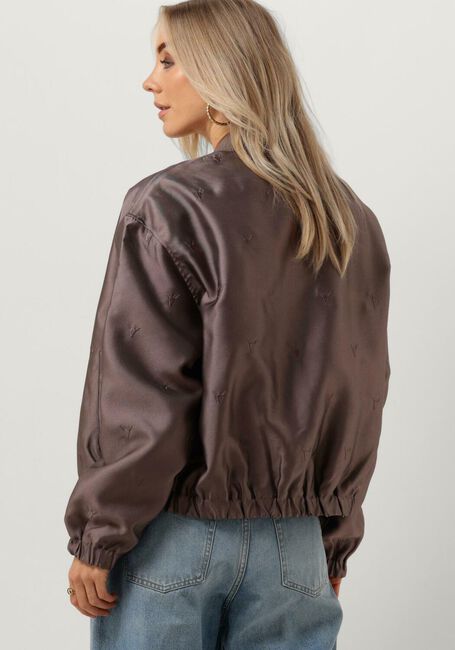 Bronzefarbene ALIX THE LABEL Jack LADIES WOVEN SHINY BULL BOMBER - large