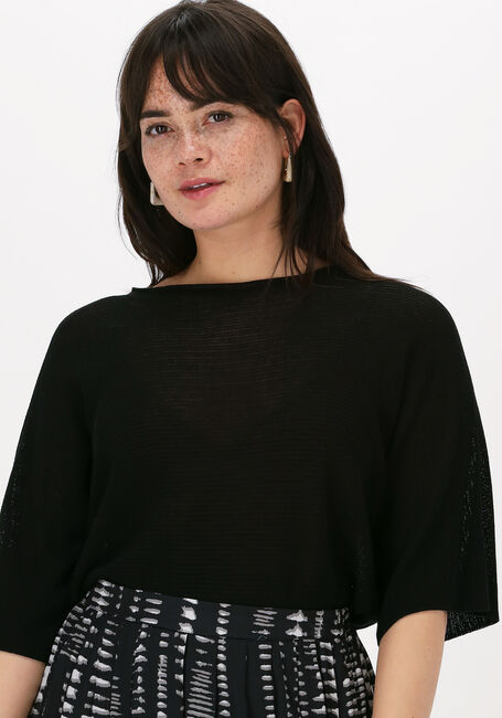 Schwarze SIMPLE Top KNITTED SWEATER CORNELIA ES - large