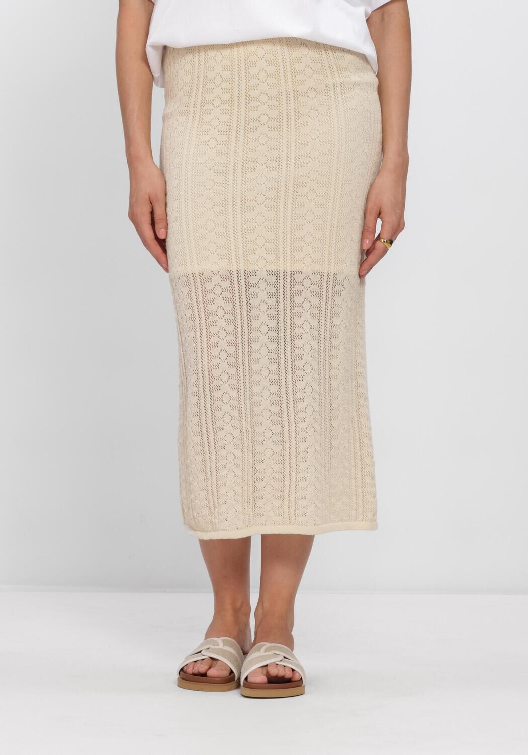 Beige MSCH COPENHAGEN R&ouml;cke MSCHCELESTINA HW SKIRT - large