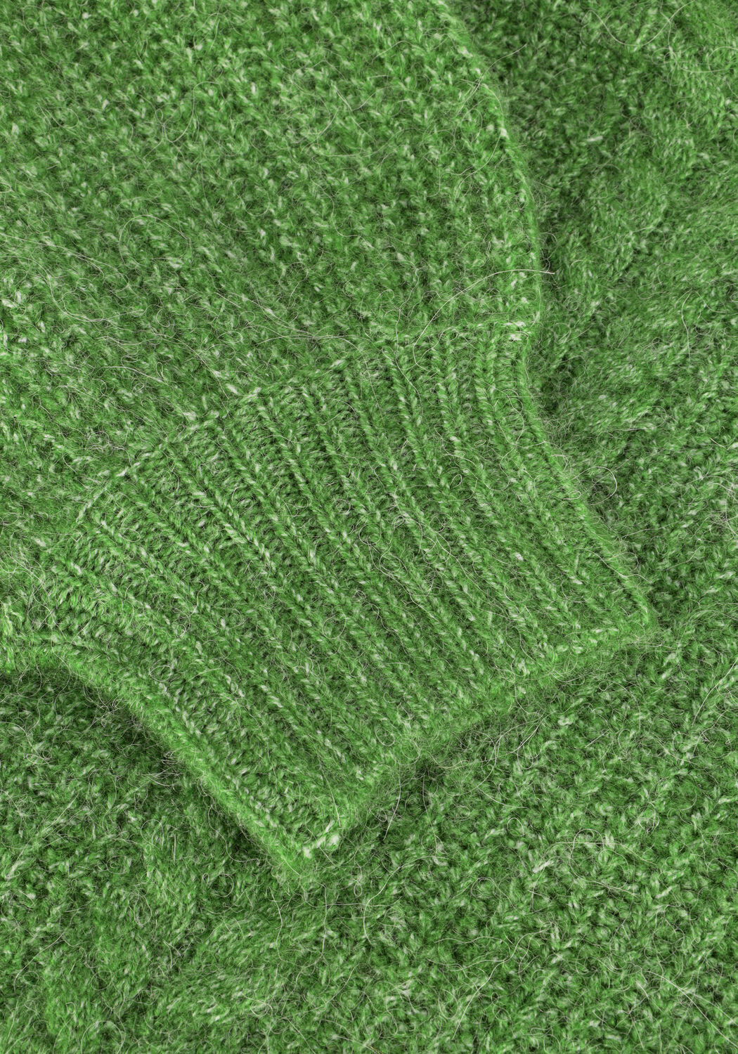 Gr&uuml;ne OBJECT Pullover OBJRUNA KNIT L/S RE PULLOVER - large