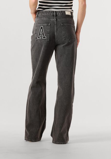 Graue ALIX THE LABEL Straight leg jeans LADIES WOVEN RELAXED DENIM PANTS - large