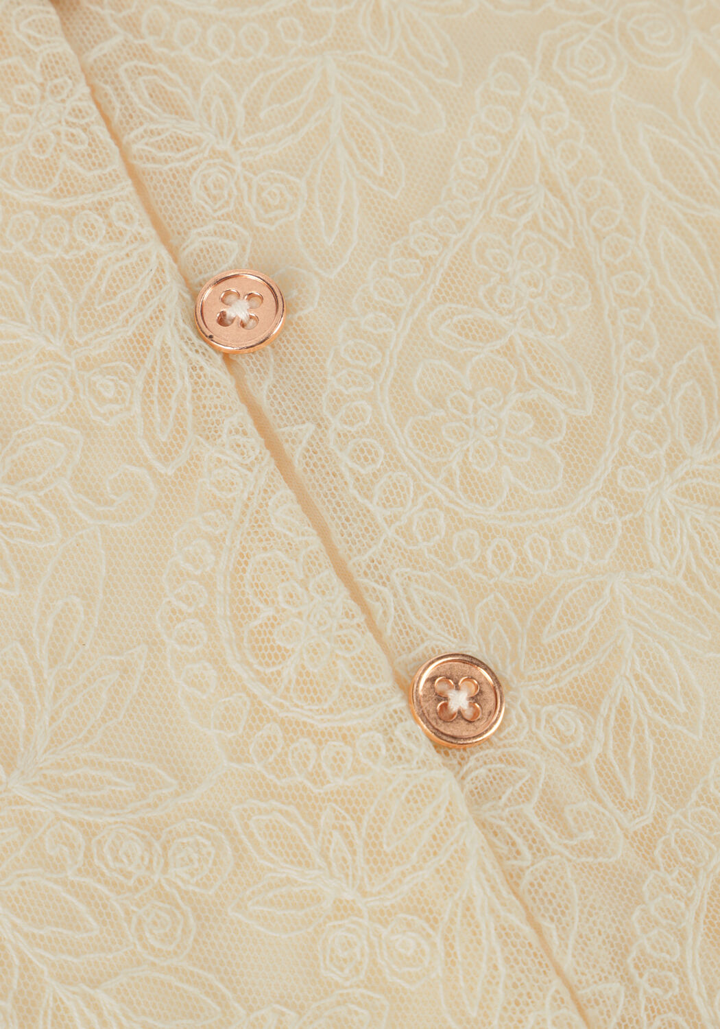 Ecru NONO Blusen TESSY MESH BLOUSE - large