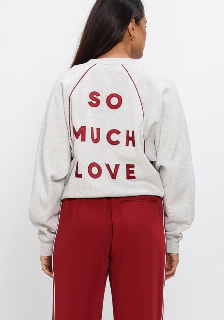 Graue CATWALK JUNKIE Pullover & Cardigans GRAPHIC SWEATER WITH PIPING - large