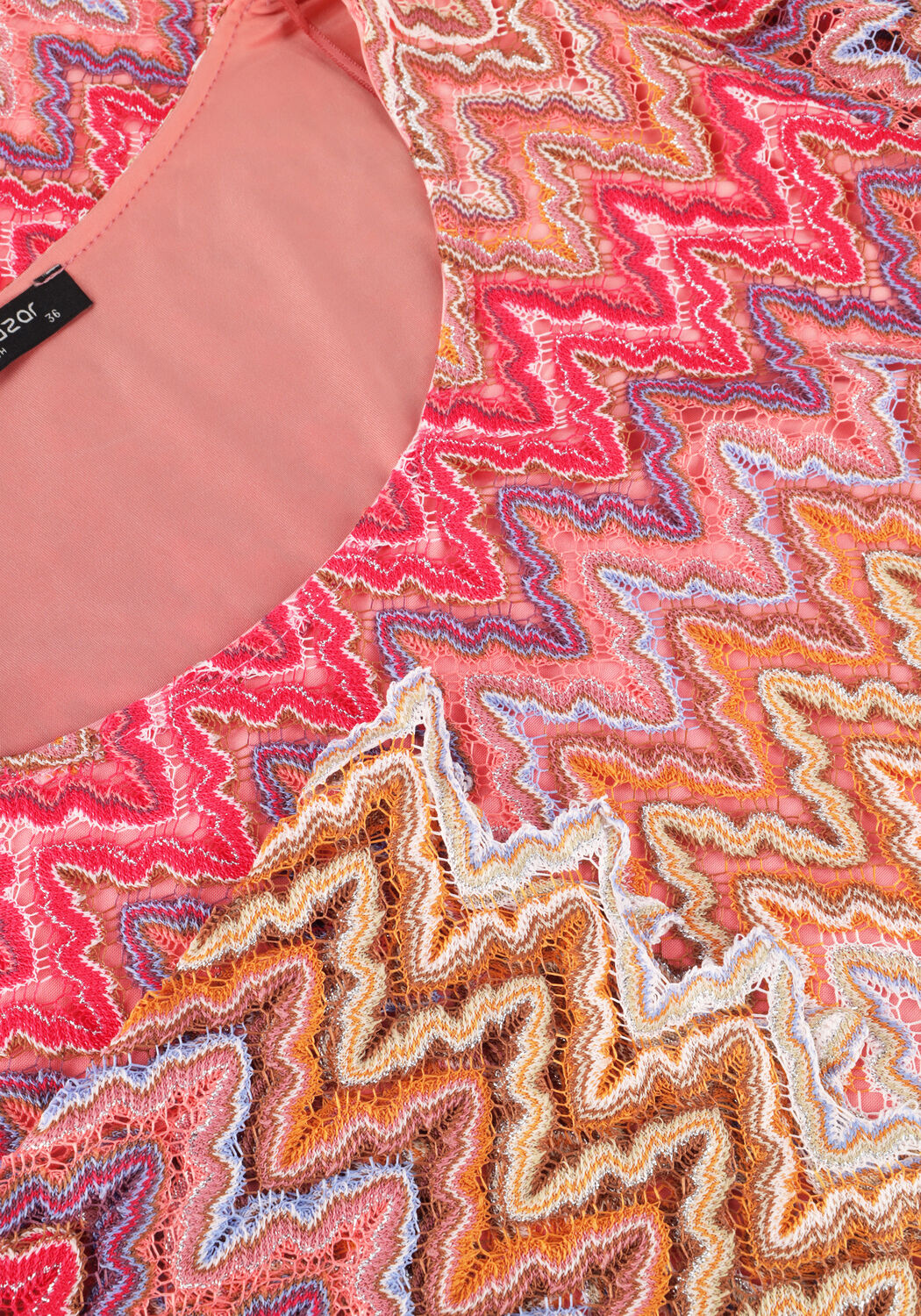 Mehrfarbige/Bunte ANA ALCAZAR Minikleid TUNIC DRESS PURE - large