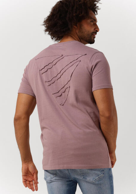 Lila PUREWHITE T-shirt ORGANIC FABRIC T-SHIRT WITH TRAINGLE SELF FABRIC PATCH ON BACK - large